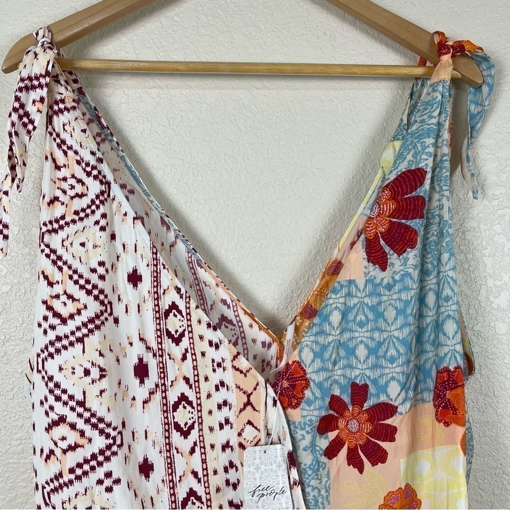 Free People Tied To You (Tropical Combo) Tank Top Size Small Women - Picture 4 of 12